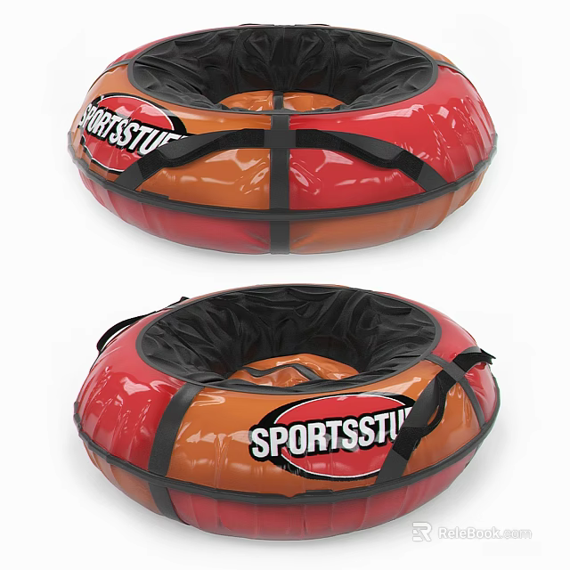 Sportsstuff Inflatable Water Tubes In Red Orange Black Colors 3d model 