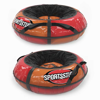 Sportsstuff Inflatable Water Tubes In Red Orange Black Colors 3d model