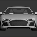 Stylish Silver Sports Car With Sleek Aerodynamic Design And Sporty Wheels On Reflective Surface
