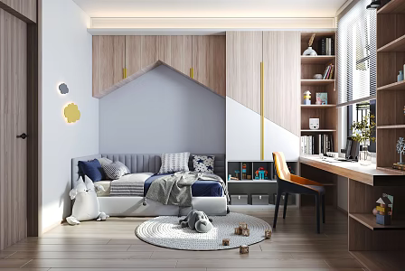 Modern Children's Room 3d model
