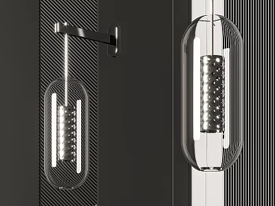 Inflatable Transparent Capsule LED Light Hanging Modern Home Interior Decor Design Piece 3d model