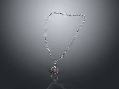 Modern pendant gemstone pendant diamond pendant 3d model
