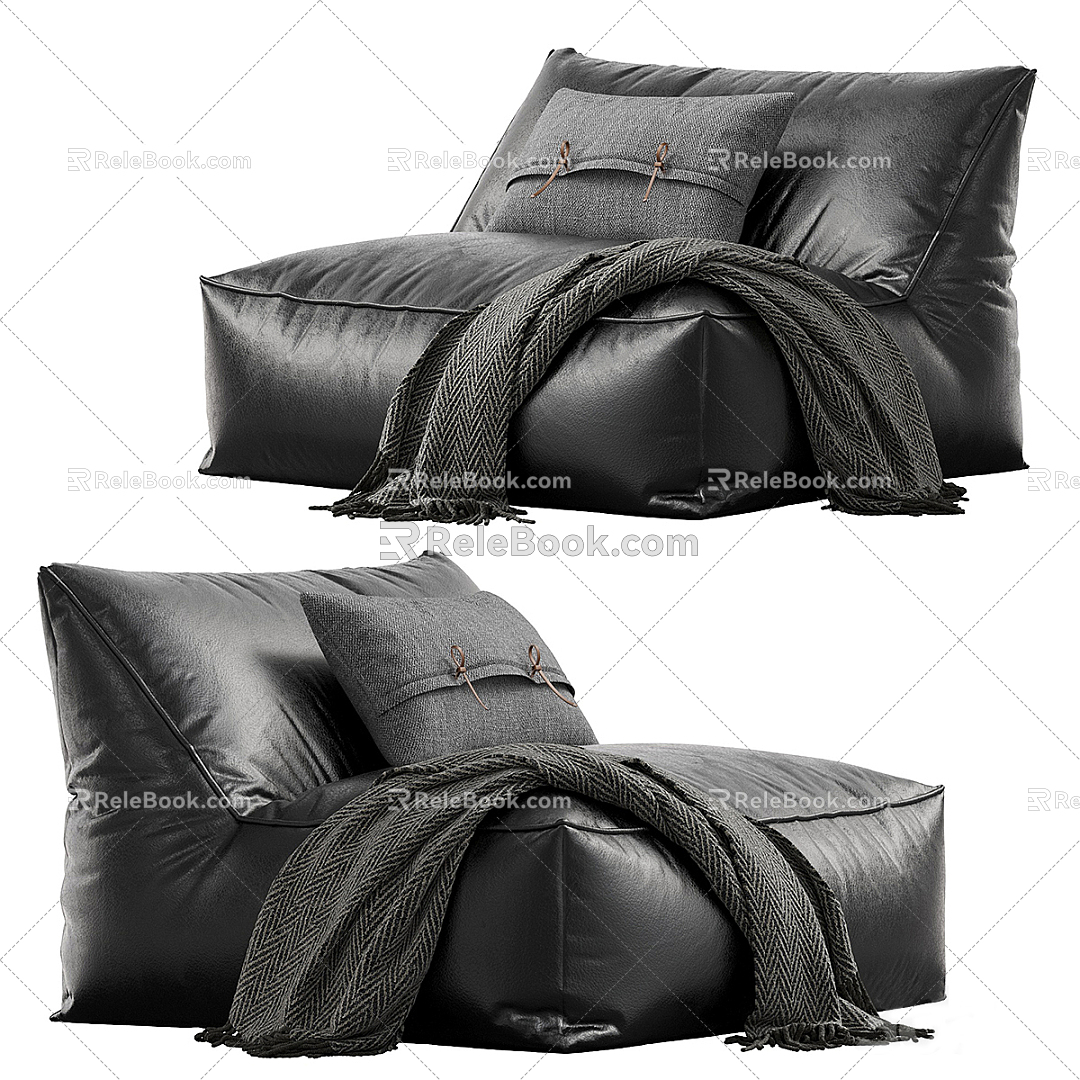 Modern single sofa 3d model