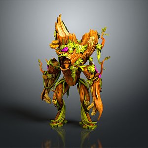 Elf Tree Demon Tree Monster Tree Man Tree Elf Monster Alien Monster 3d model