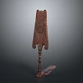 Traditional Wooden Carved Decorative Stand With Intricate Patterns And Base Plate