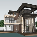 Modern Single-Family Villa Country House Homestay Villa Country Villa 3d model