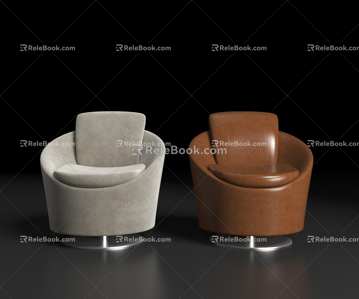 Sofa Single Sofa Office Sofa Leisure Sofa 3d model