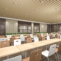 Restaurant Staff Canteen 3d model