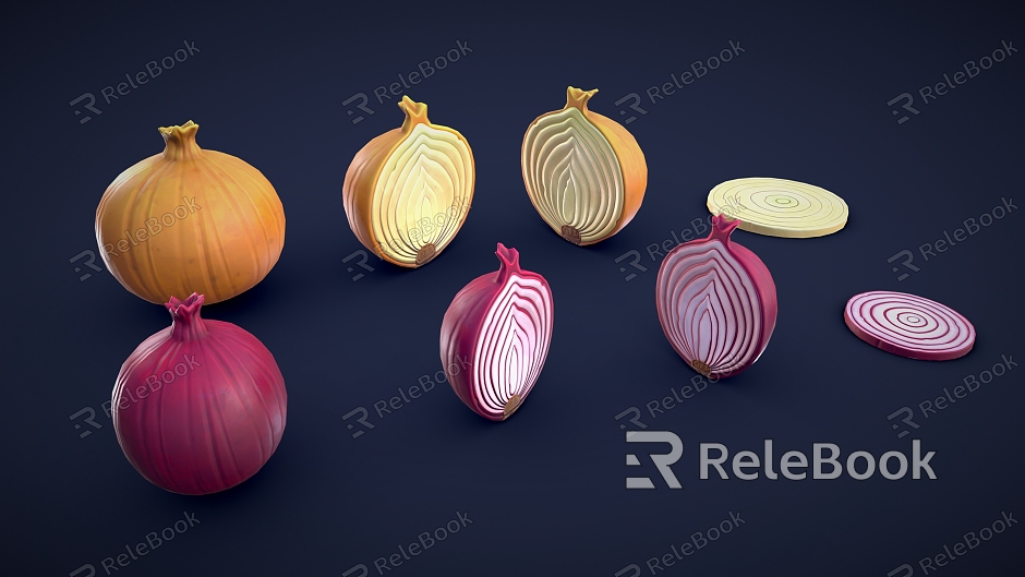 stylized onion onion cartoon onion cartoon vegetable skin tooth model