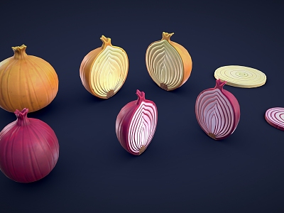 stylized onion cartoon onion cartoon vegetable skin tooth model