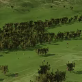 Stunning Natural Landscape With Green Rolling Hills Lush Vegetation And Rocky Areas