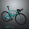 Turquoise Basso Road Bike With Sleek Frame Carbon Fiber Wheels And Modern Design