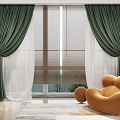 Modern Curtains 3d model