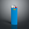 Blue Cylindrical Object With Silver Red Top And Yellow LIFT Logo