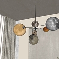 Modern children's room chandelier 3d model