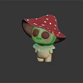 Modern Game Character Mushroom Elf Monster 3d model