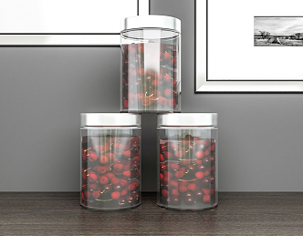 Modern glass jar 3d model