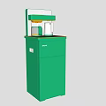 Green Standing Household Appliances Modern Design With Display And Water Dispenser Function