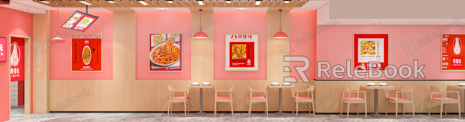 Modern Fast Food Restaurant model