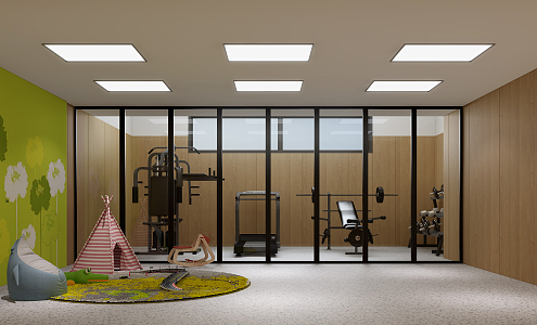 Modern Gym 3d model