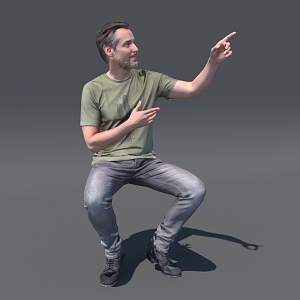 modern man 3d model