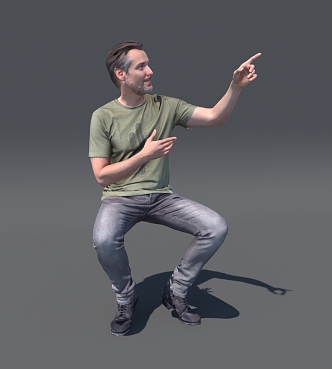 modern man 3d model