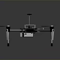 Advanced Aerial Drone Supporting Space Exploration Missions With Six Rotors And Equipment Bay