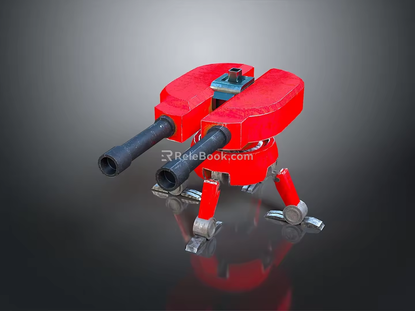 laser tower turret turntable sci-fi tower defense game tower defense sci-fi turret game turret game turret 3d model