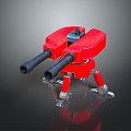 laser tower turret turntable sci-fi tower defense game tower defense sci-fi turret game turret game turret 3d model