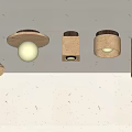 Quiet ceiling lamp Cave stone ceiling lamp 3d model