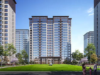 New Chinese-style Residential District 3d model