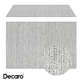 Gray Square Rug With Woven Texture And Detailed Design For Home Decor