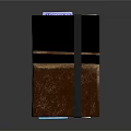 Elegant Hardcover Notebook with Black and Brown Textured Cover and Elastic Strap