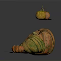 Fresh Pumpkins In Various Sizes And Different Colors On White Background