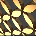 Curved Brown Mesh Woven Design Household Item For Kitchen Table Mat