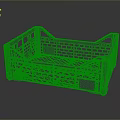Perforated Plastic Storage Basket For Household Supplies Organized Home Utility Use
