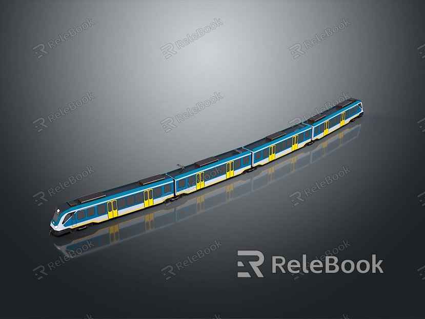 Train Light Rail Metro High Speed Rail EMU Train High Speed Train High Speed Train High Speed Locomotive EMU model