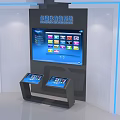 Modern all-in-one machine touch query system 3d model