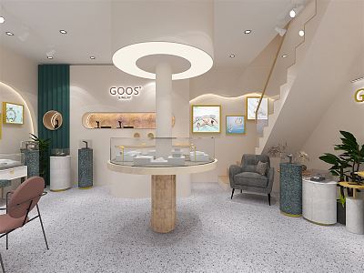 Modern Jewelry Store 3d model