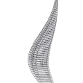 Modern Abstract Wire Sculpture With Curved Lines And Artistic Structure