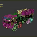 Military Truck Equipped With Missile Launcher System Camouflage Design And Multi Wheel Drive