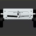 White Open Bed Utility Trailer With Brown Floor Black Wheels And Hitch Design