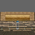 Modern Address Registration Reception Area With Service Counters Marble Walls And Ambient Lighting