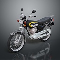 Motorcycle two-wheeled motorcycle off-road motorcycle road race motorcycle motor vehicle transport 3d model