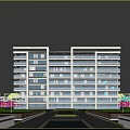 Modern Residential Building With Sleek Glass Facade Floor To Ceiling Windows And Landscaped Gardens