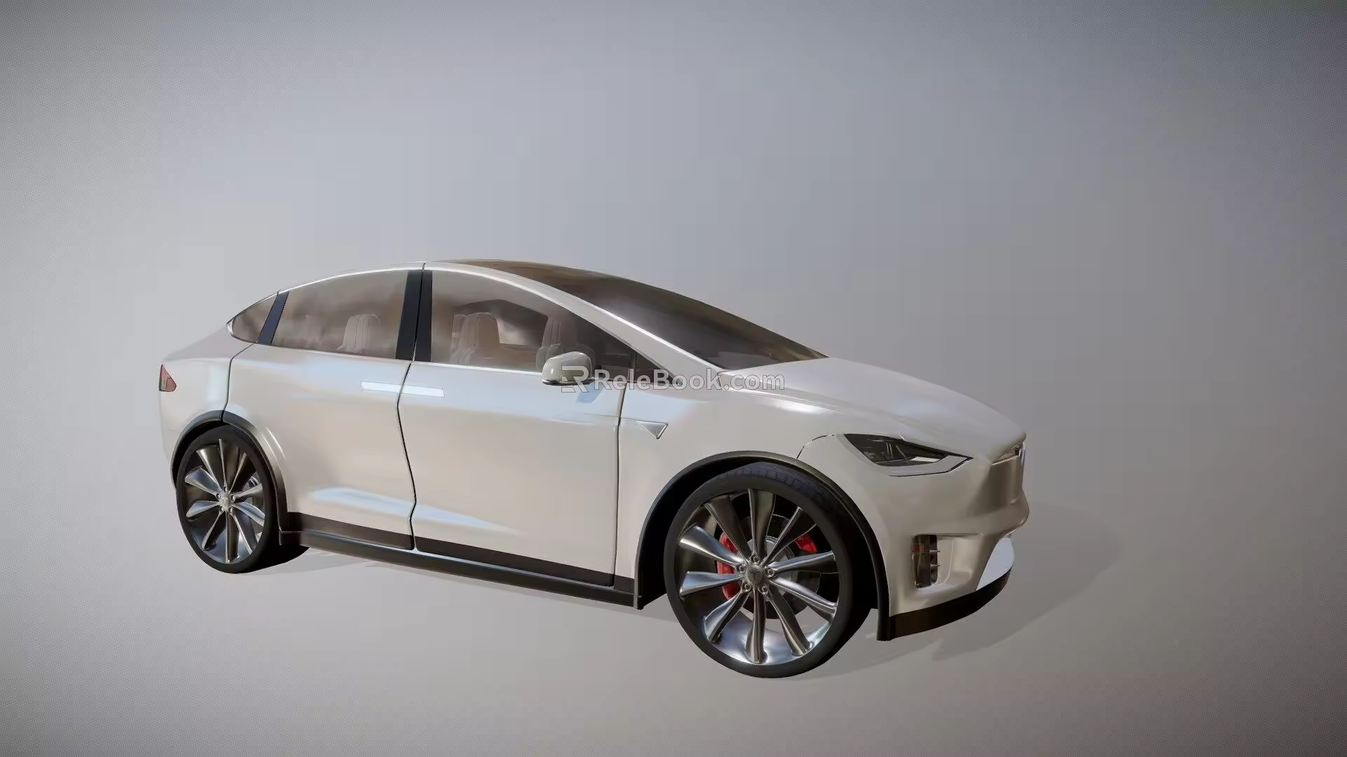 Car Tesla MODEL X 3d model