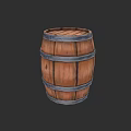 Exquisite Carved Wooden Barrel Sculpture With Rustic Design And Authentic Craftsmanship