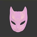 Shiny Copper Animal Head Mask With Intricate Carved Details And Metallic Texture