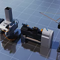 Industrial Manufacturing Machinery Lathe Milling Machine Crane And Control Panel
