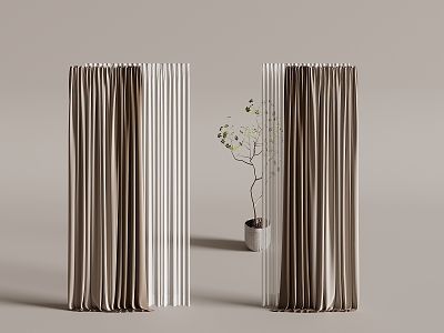 Curtains 3d model